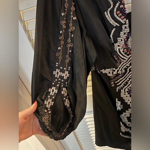 Nanette Lepor Silk Beaded Sleeved Mini Dress - Picture 7 of 13